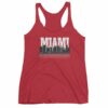 Miami Florida Skyline Silhouette and Reflection Women's tank top - Image 12