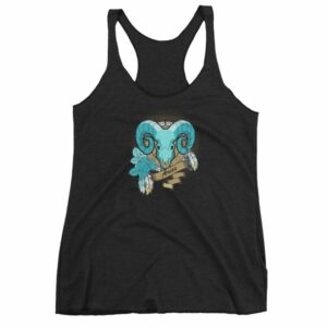 Aries Zodiac Symbol Rams Head Astrology Women's tank top