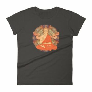 Siddhartha Gautama Buddha Meditating Buddhism Women's T-Shirt - Image 2