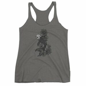 Koi Fish With Lotus Flowers Koi Fish Lovers Women's tank top - Image 2