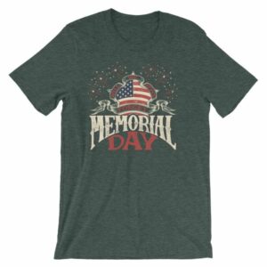 We Will Never Forget Memorial Day American Flag T-Shirt - Image 3