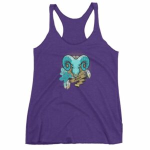 Aries Zodiac Symbol Rams Head Astrology Women's tank top - Image 7