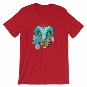 Aries Zodiac Symbol Rams Head Astrology T-Shirt - Image 18