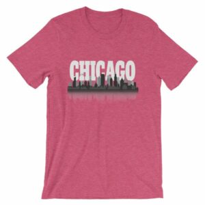 Chicago The Windy City Skyline and Reflection T-Shirt - Image 17