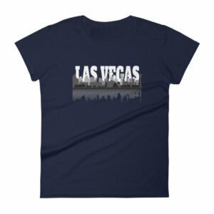 Las Vegas City of Sin Skyline and Reflection Women's T-Shirt - Image 4