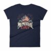 We Will Never Forget Memorial Day American Flag Women's T-Shirt - Image 4