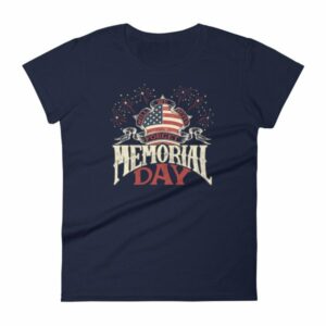 We Will Never Forget Memorial Day American Flag Women's T-Shirt - Image 4
