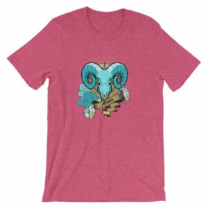 Aries Zodiac Symbol Rams Head Astrology T-Shirt - Image 20