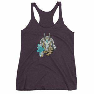 Capricorn Zodiac Symbol Sea Goat Head Astrology Women's tank top - Image 8