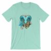 Aries Zodiac Symbol Rams Head Astrology T-Shirt - Image 15