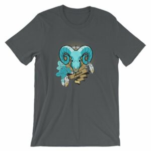 Aries Zodiac Symbol Rams Head Astrology T-Shirt - Image 6