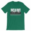 Miami Florida Skyline Silhouette and Reflection T-Shirt - Image 14