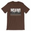 Miami Florida Skyline Silhouette and Reflection T-Shirt - Image 2