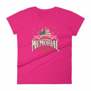 We Will Never Forget Memorial Day American Flag Women's T-Shirt - Image 15