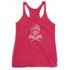 Hairdresser Skull Scissors and Bow Zentangle Style Women's tank top - Image 13