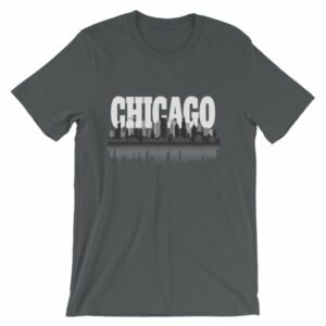 Chicago The Windy City Skyline and Reflection T-Shirt - Image 7
