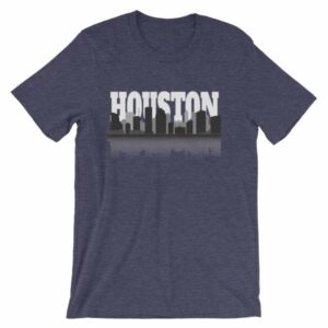 Houston The City With No Limits Skyline Silhouette T-Shirt - Image 5