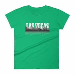 Las Vegas City of Sin Skyline and Reflection Women's T-Shirt - Image 10