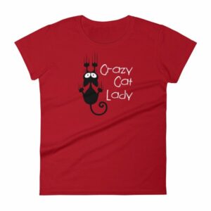Crazy Cat Lady Cat Lovers Funny Women's T-Shirt - Image 9