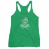 Hairdresser Skull Scissors and Bow Zentangle Style Women's tank top - Image 10