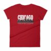 Chicago The Windy City Skyline and Reflection Women's T-Shirt - Image 15