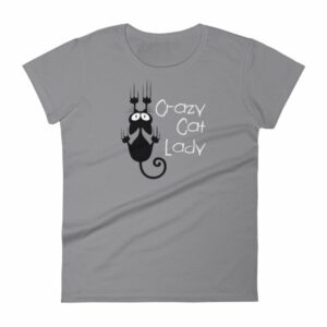 Crazy Cat Lady Cat Lovers Funny Women's T-Shirt - Image 3