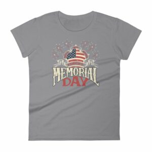 We Will Never Forget Memorial Day American Flag Women's T-Shirt - Image 5