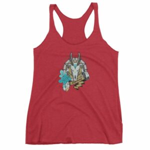 Capricorn Zodiac Symbol Sea Goat Head Astrology Women's tank top - Image 13