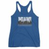 Miami Florida Skyline Silhouette and Reflection Women's tank top - Image 9