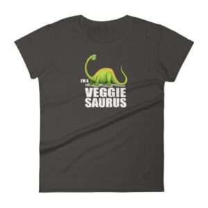 I'm A Veggiesaurus Vegan Lifestyle Dinosaur Women's T-Shirt - Image 2