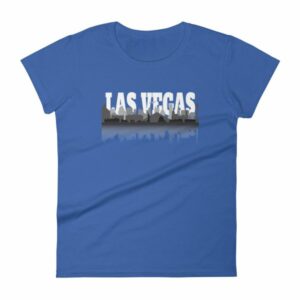 Las Vegas City of Sin Skyline and Reflection Women's T-Shirt - Image 9