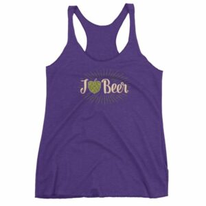 I Love Beer Heat Shaped Hops Retro Style Beer Lovers Women's tank top - Image 7