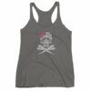 Hairdresser Skull Scissors and Bow Zentangle Style Women's tank top - Image 4