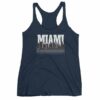 Miami Florida Skyline Silhouette and Reflection Women's tank top - Image 5