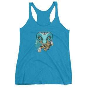 Aries Zodiac Symbol Rams Head Astrology Women's tank top - Image 12