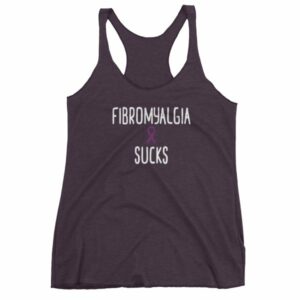 Fibromyalgia Sucks Chronic Illness Awareness Snarky Women's Tank Top - Image 8
