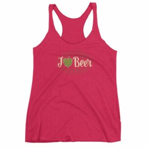 I Love Beer Heat Shaped Hops Retro Style Beer Lovers Women's tank top - Image 13
