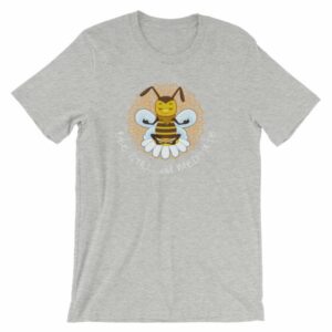 Bee Still and Meditate Meditating Bee Buddhism yoga T-Shirt - Image 12