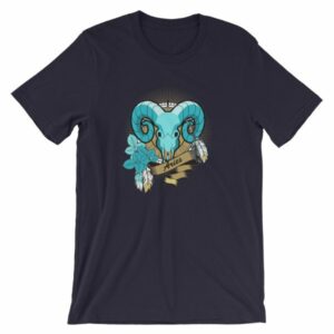 Aries Zodiac Symbol Rams Head Astrology T-Shirt