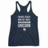 Im Not Crazy Now Get Away From My Unicorn Funny Women's Tank Top - Image 5