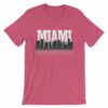 Miami Florida Skyline Silhouette and Reflection T-Shirt - Image 17