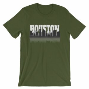 Houston The City With No Limits Skyline Silhouette T-Shirt - Image 6