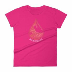 I Run On Essential Oils Word Cloud Oil Drop Women's T-Shirt - Image 12