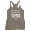 Im Not Crazy Now Get Away From My Unicorn Funny Women's Tank Top - Image 6
