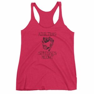 Adulting Stresses Meowt Funny Cat Lovers Women's tank top - Image 8