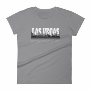 Las Vegas City of Sin Skyline and Reflection Women's T-Shirt - Image 5