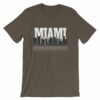 Miami Florida Skyline Silhouette and Reflection T-Shirt - Image 10