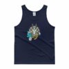 Capricorn Zodiac Symbol Sea Goat Head Astrology Tank top - Image 3