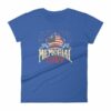 We Will Never Forget Memorial Day American Flag Women's T-Shirt - Image 9