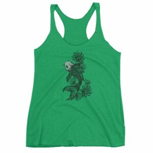 Koi Fish With Lotus Flowers Koi Fish Lovers Women's tank top - Image 6